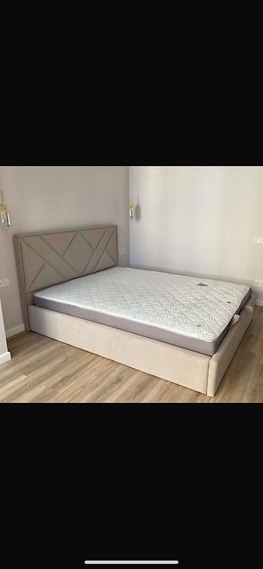 Кровати: Мягкая двуспальная кровать с высоким изголовьем 160х200 18 тис сом — 2