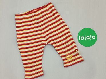 Spodnie 6-9 m, wzrost - 74 cm., stan - Dobry, wzór - Linia, kolor - Czerwony