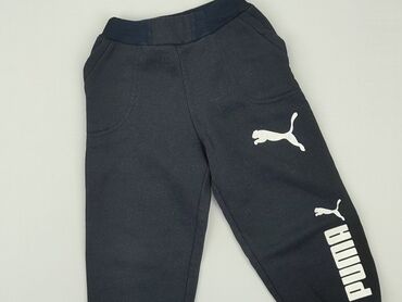 bershka czarne spodenki: Sweatpants, Puma, 12-18 months, condition - Very good