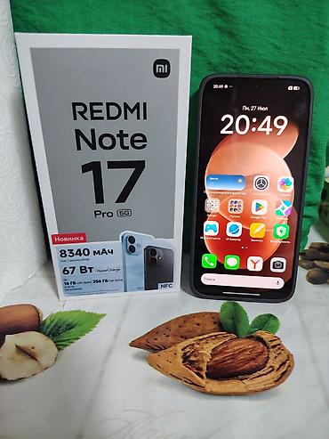 Уюлдук телефондор жана аксессуарлар: Смартфон Xiaomi Redmi Note 17 Pro 5G Ключевые характеристики: - — 2
