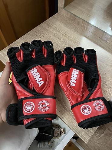 scooter ikinci el: MMA döyüş əlcəkləri – VILON brendi - Rəng: qırmızı/qarayla kombinə - — 2