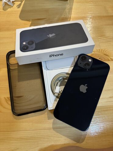 Apple iPhone: IPhone 13, 128 ГБ, Midnight, Гарантия, Отпечаток пальца, Face ID