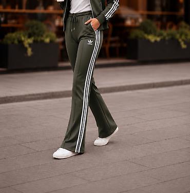 duboki donji ves: Adidas trenerka donji deo široke nogavice NOVO Novo Mokra likra — 1