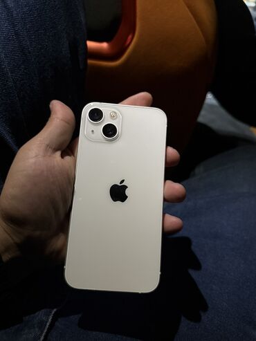 номера телефон: IPhone 13, Жаңы, 128 ГБ, Старлайт, 100 %
