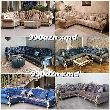 dəst mebel: Künc divan dəstləri – klassik barokko üslubunda - Müxtəlif rəng və — 1