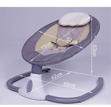 Детские шезлонги: Детский шезлонг, Новый, Электронная, Пластик, цвет - Серый — 3