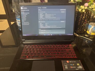 компютор: Ноутбук, MSI, 8 ГБ ОЗУ, Intel Core i7, 15.6 ", Б/у, Игровой, память SSD