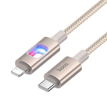 iphone xp: Кабель Hoco USB‑C — Lightning с подсветкой LED - Быстрая зарядка — 2