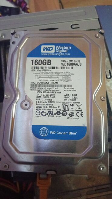 500 gb hard disk qiymeti: Daxili Sərt disk (HDD) Samsung, 120 GB, İşlənmiş