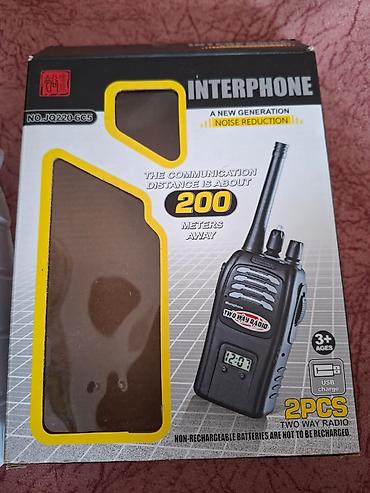 Uşaq ratsiyaları: INTERPHONE Two-Way Radio dəsti (JQ220-6C5) Batareyasi var.Qutuda — 3
