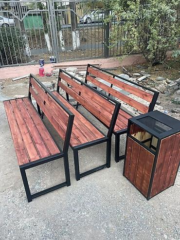 скамейка с крышой: Скамейка Со спинкой, Без крыши — 2