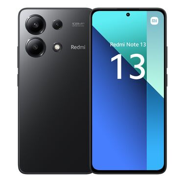 Redmi: Redmi, Redmi Note 13, Б/у, 256 ГБ, цвет - Черный, 2 SIM