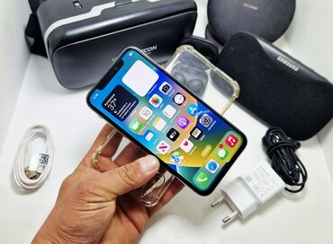 Apple iPhone: IPhone X, Б/у, 64 ГБ, Белый, Чехол, В рассрочку, 100 % — 1