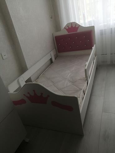 uşağ yatagi: Uşaq çarpayısı – “Princess” dizaynı - Rəng: ağ gövdə, çəhrayı — 1
