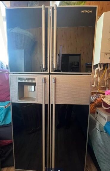 i̇şlənmiş soyducu: Б/у 4 двери Hitachi Холодильник Продажа, цвет - Черный