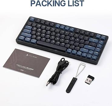logitech superlight: Клавиатура, Ajazz, Механическая, Bluetooth, Проводное подключение, Размер: 75% — 2
