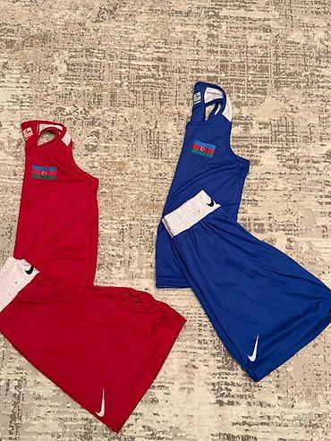 idman geyim: Məhsul: Azərbaycan bayraqlı idman dəsti (2 rəng) - Brend: Nike — 3
