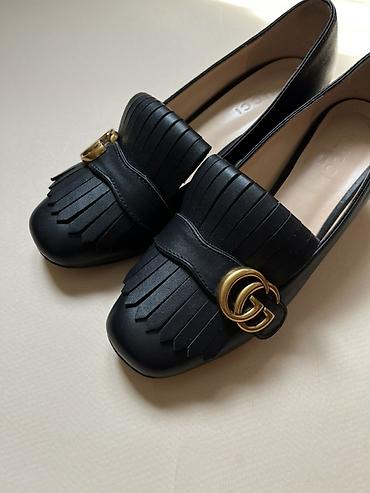 Женская обувь: Лоферы, 38, Gucci, Б/у, цвет - Черный, Самовывоз — 4