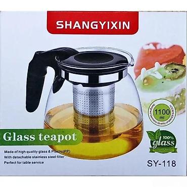 Čajnici: Stakleni čajnik sa infuzerom Shangyixin SY-118 110ml NOVO. Opis — 4