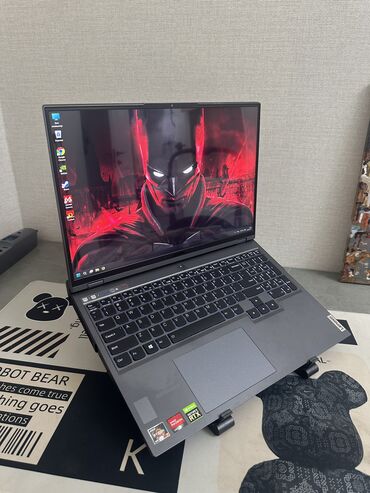 консоль для телефона: Ноутбук, Lenovo, 16 ГБ ОЗУ, AMD Ryzen 7, 15.6 ", Б/у, Для несложных задач, память NVMe SSD