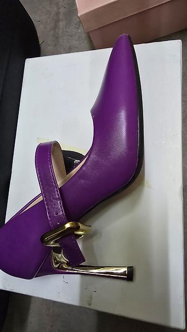 obuca maras: Ženske elegantne štikle u ljubičastoj boji - Model: salonke sa — 4