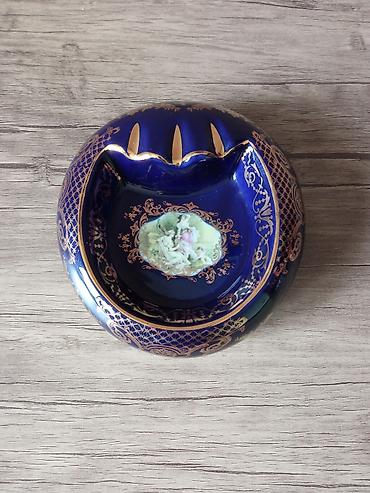 Thun Karlovarský Porcelán külqabı – Orijinal Kobalt seriyası -