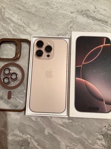 Apple iPhone: IPhone 16 Pro, 256 GB, Desert Titanium, Face ID — 7