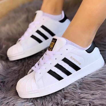 mokasine crne: Adidas, 45, bоја - Bela