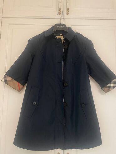 Костюмы: Плащ, Burberry, S (EU 36), цвет - Синий