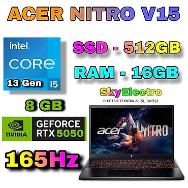 predator notebook: Yeni Acer Nitro, 15.6 ", Intel Core i5, 512 GB, Ödənişli çatdırılma, Rayonlara çatdırılma, Ünvandan götürmə — 1