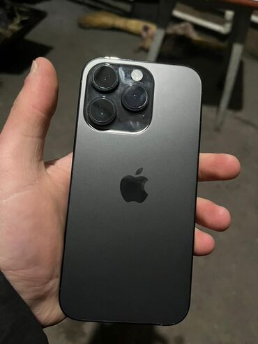 Apple iPhone: IPhone 14 Pro, Б/у, 128 ГБ, Черный, Чехол, 91 % — 1