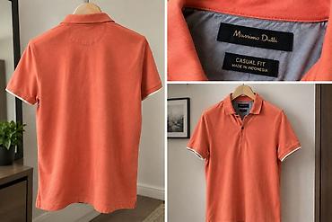 Polo köynəklər: Polo köynək, Massimo Dutti, M, rəng - Narıncı — 1