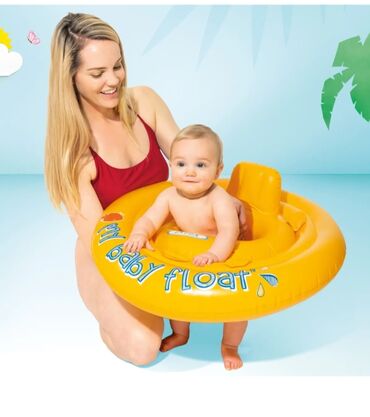 uşaq qaçış krossovkaları: Intex Sarı Baby Float 70 Cm 6-12ay 1 defe istifade etdik olcu uygun