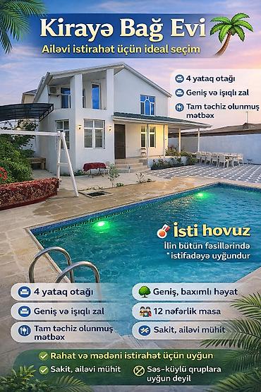 buzovna ev: Kirayə bağ evi – ailəvi istirahət üçün ideal seçim. wp:077-595-36-50 — 1