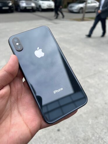 x9b qiymeti: IPhone X, 64 GB, Black Titanium, Zəmanət, Face ID, Sənədlərlə