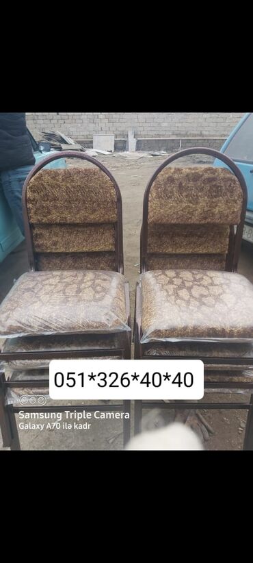 Stullar: Stullar dəmir stul stol və stul masa ve oturacaq dəstləri oturacaq — 3