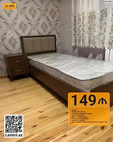 islenmis matras: Məhsul: Çarpayı (Kod: 2953) - Ölçü: 90 × 200 sm - Mexanizm — 1