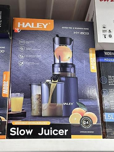 соковыжималка шнековая: Шнековая соковыжималка HALEY HY-603 (Slow Juicer) - Тип: шнековая — 1