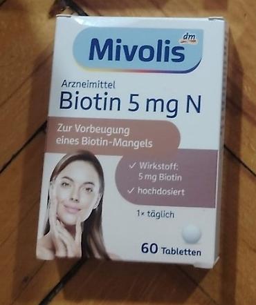 cinsi zeiflik ucun dermanlar: Məhsul: Mivolis Biotin 5 mg N – 60 tablet Təsvir: - Biotin tərkibli — 1