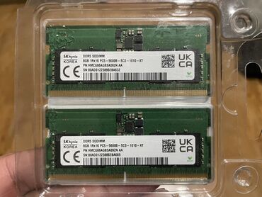 изогнутые мониторы: Оперативдик эс-тутум, Колдонулган, Hynix, 16 ГБ, DDR5, 5600 МГц, Ноутбук үчүн