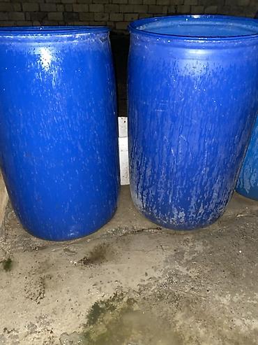 seif qapılar: Mavi plastik çən/barrel dəsti - Material: qalınmüxtəlif divarlı HDPE — 2