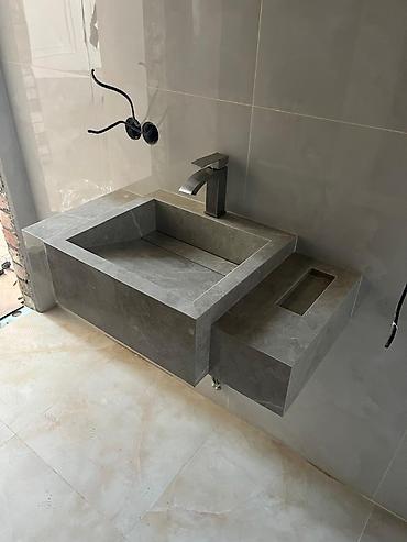 Раковины для ванной: Раковина для ванной, Квадратная форма, Материал: Керамика — 10