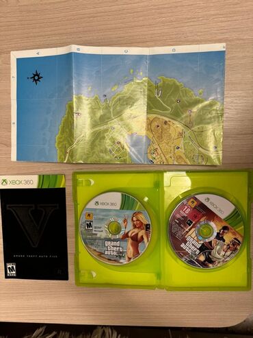 xbox 360 new: Оригинальный диск с коллекционным изданием GTA5 и GTA4 включает в себя