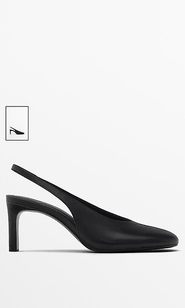 massimo: Massimo Dutti qadın ayaqqabısı - Model: slingback (arxa hissəsi — 1
