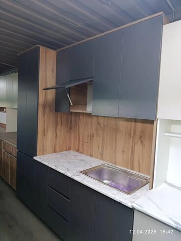 Кухонные гарнитуры: Кухонный гарнитур, Новый, цвет - Бежевый, Бесплатная доставка — 6