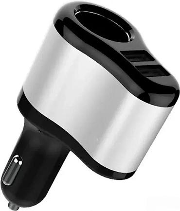 Žičani punjači za telefone: Auto punjač/razdelnik za upaljač sa 2x USB porta - Funkcija 2 u 1 — 2