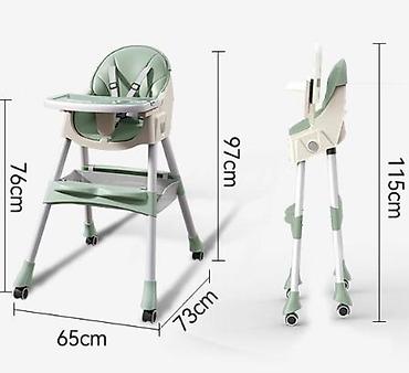termo helanke prodaja: Stolica za hranjenje BABY LINE Y53 – Lena Green (šifra: Y53zelena-130) — 1