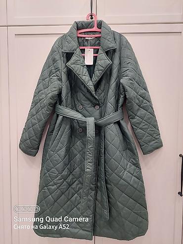 nike tech flecce: Пальто, Халат, Стеганый, По колено, С поясом, 2XL — 1