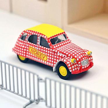 bicikli capriolo: 🚗 Citroën 2CV 6 Spécial 1980 Cycliste – Rouge et Blanc – Die Cast — 1