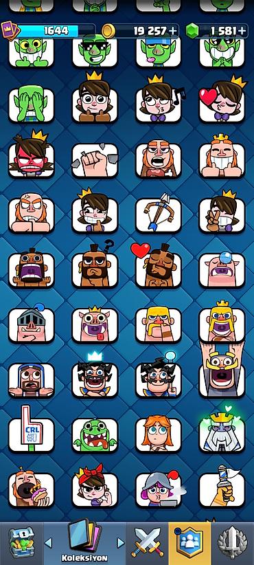 sandıqca: Clash Royale hesabı – geniş emosiya kolleksiyası və resurslarla - — 3